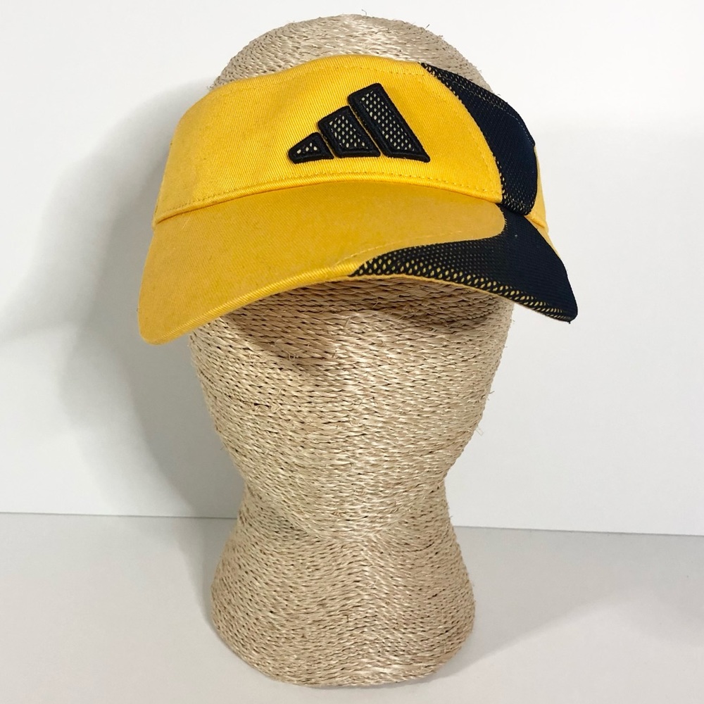 Vintage Adidas Yellow Unisex Tennis Visor